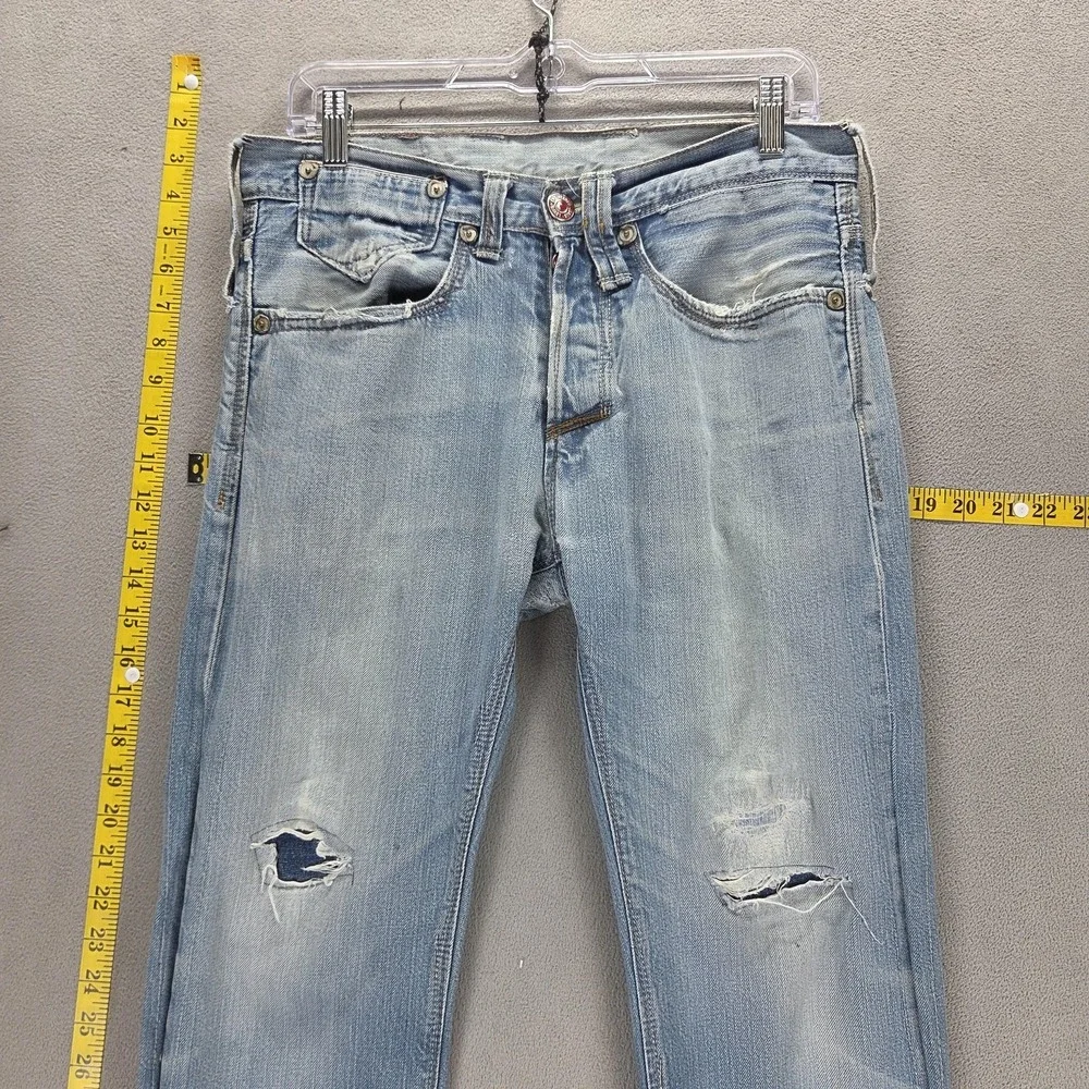VTG Levis Engineered Jeans Mens Blue Light Wash Button Fly Fits 30x30